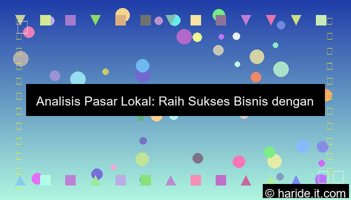 gambar analisis pasar lokal