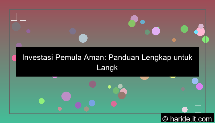 investasi pemula aman