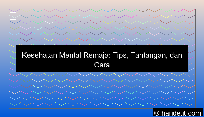 grafik kesehatan mental remaja