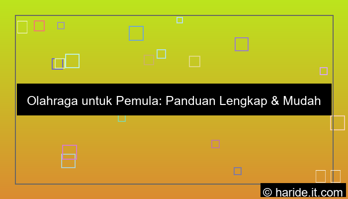 olahraga untuk pemula