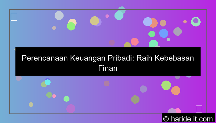 perencanaan keuangan pribadi