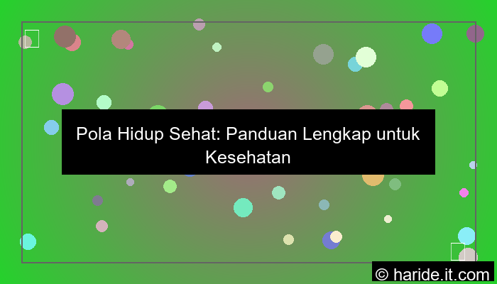 pola hidup sehat