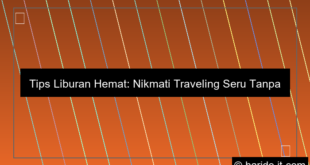 grafik tips liburan hemat