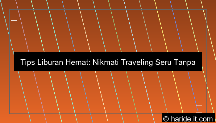 grafik tips liburan hemat