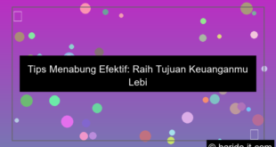 tips menabung efektif